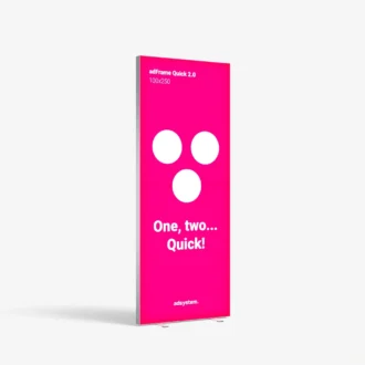 image adFrame Quick 100x250 2.0 w torbie na kółkach