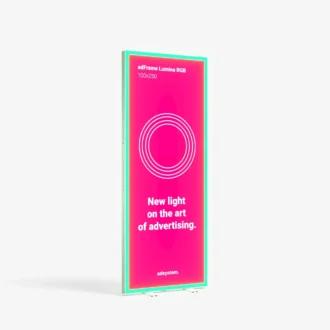 image adFrame Lumina RGB 100x250 cm dwustronny