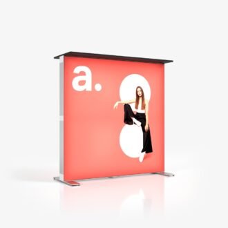 Wydruk Pop-up Counter Lightbox 100x100 [keder 9x3mm]