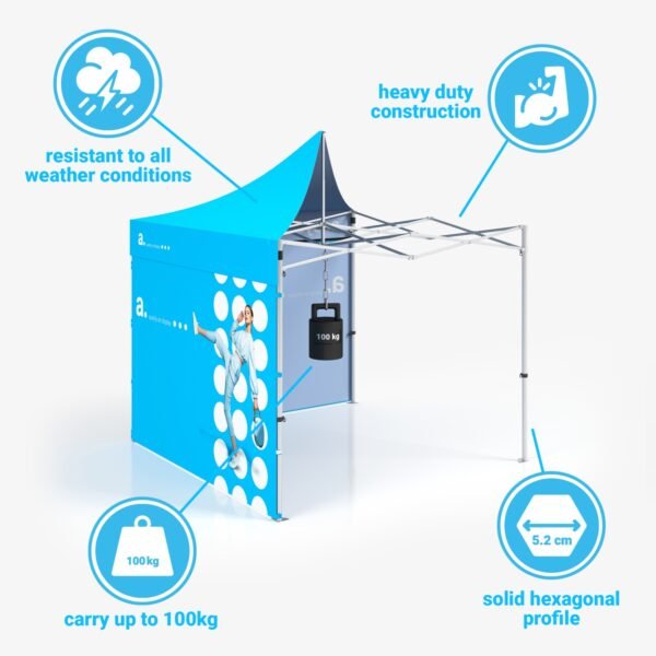 Namiot reklamowy EXPRESS PRO 3x6 m. (różne warianty zabudowy)